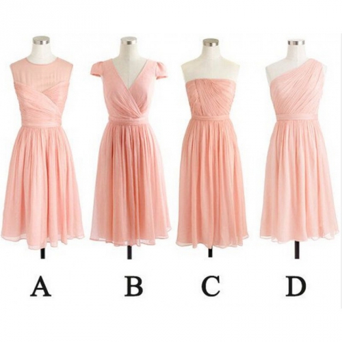 blush pink short homecoming prom dresses